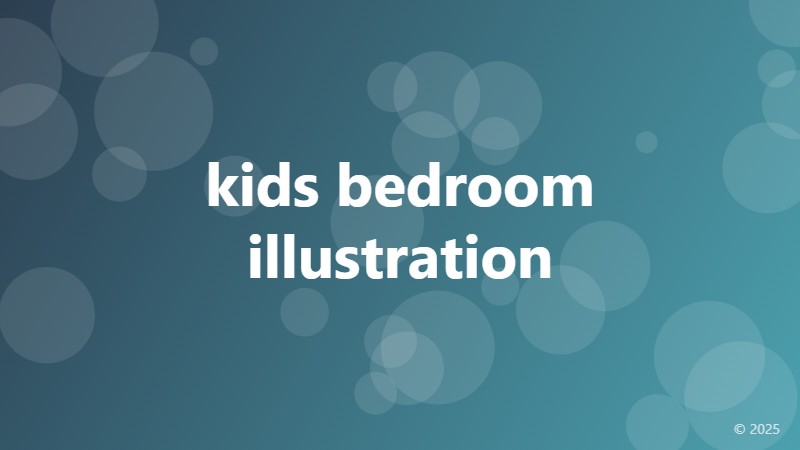 kids bedroom illustration