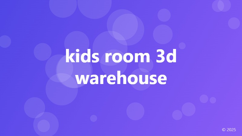 kids room 3d warehouse