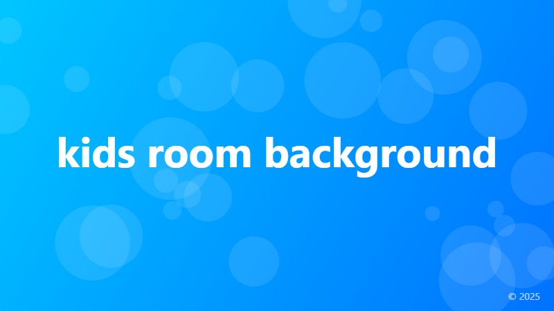 kids room background