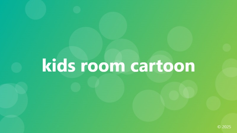 kids room cartoon