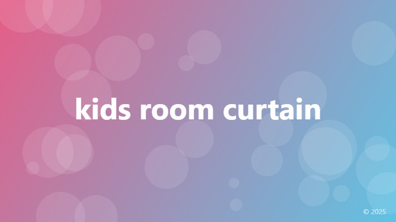 kids room curtain