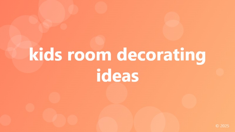kids room decorating ideas