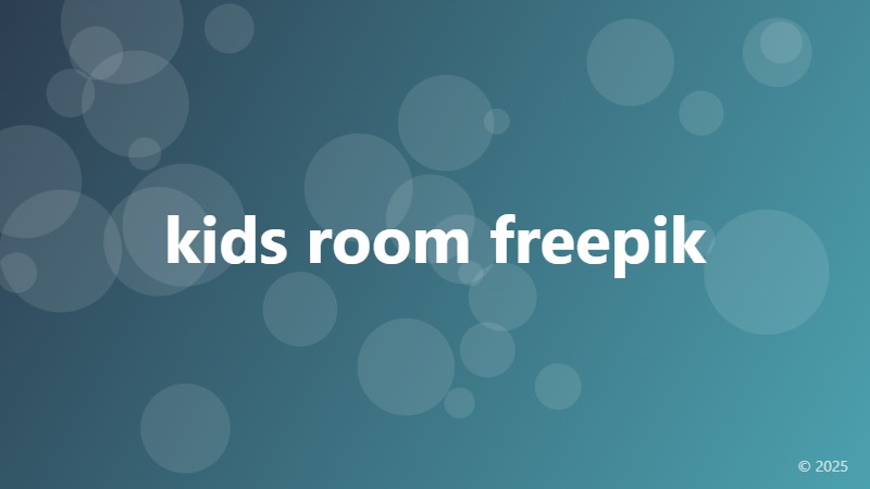 kids room freepik