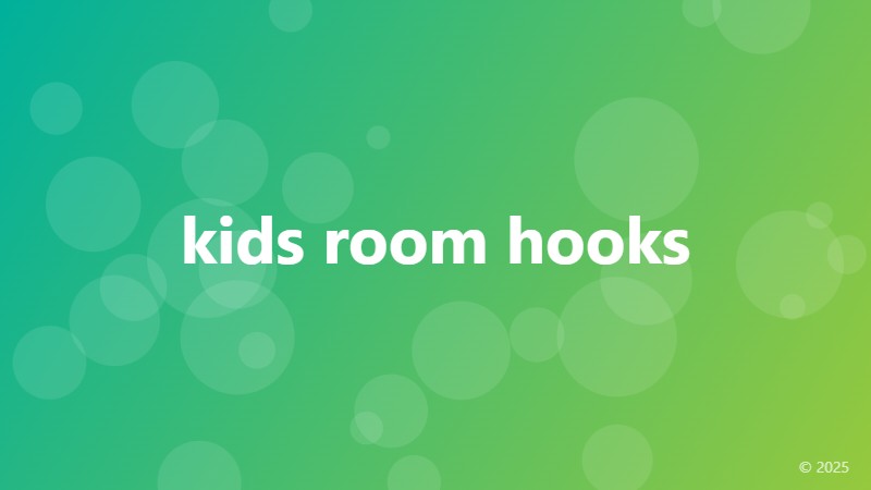 kids room hooks