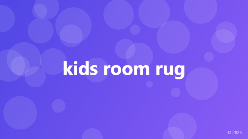 kids room rug
