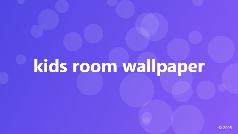 kids room wallpaper