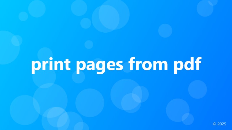 print pages from pdf