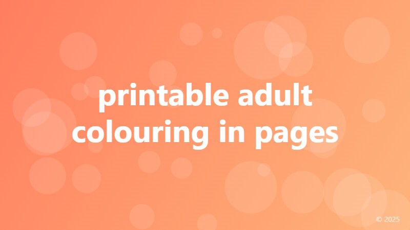 printable adult colouring in pages