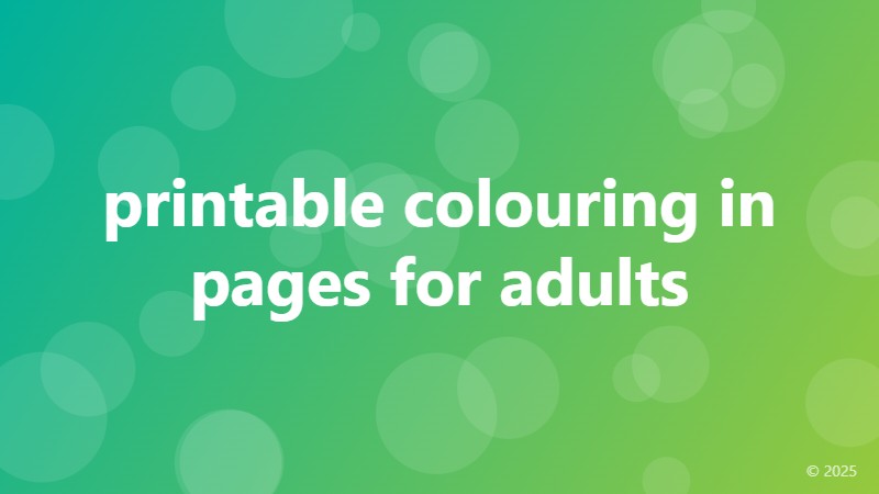 printable colouring in pages for adults