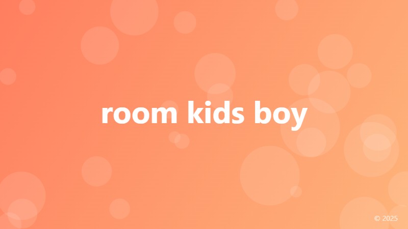 room kids boy